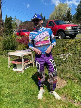 --Jersey only-- 90’s MS Racing  Motocross Dirt Bike Mesh Jersey